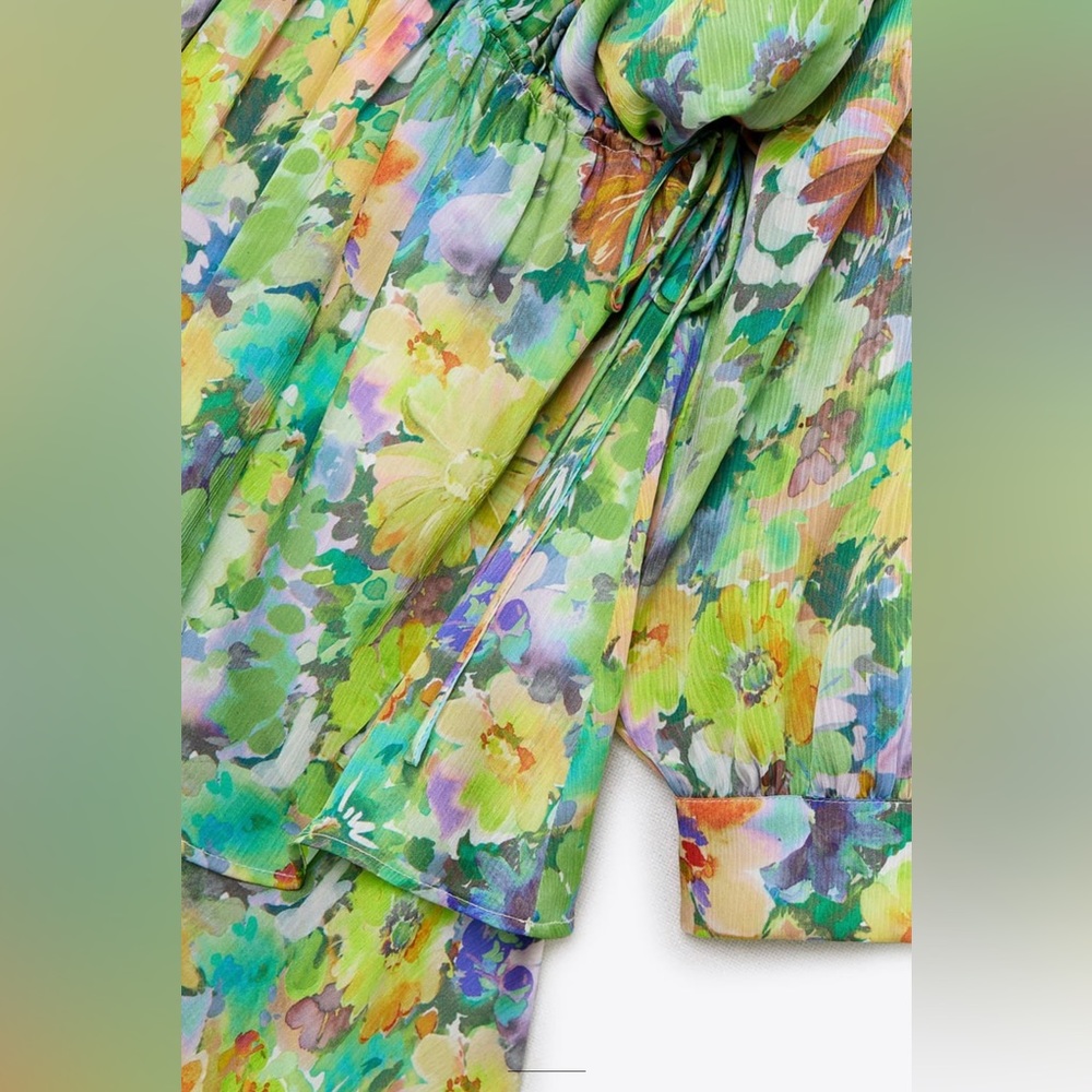 FLORAL PRINT DRESS - Picture 5 of 14